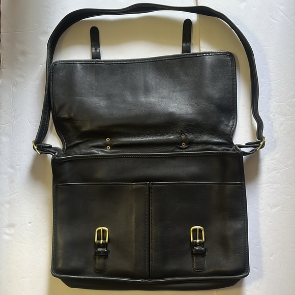 Vintage COACH leather briefcase stamped IRREGULAR w/COA - Picture 9 of 16